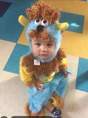 Rubie's Furry Blue and Yellow Monster Costume - New 6-12 Months